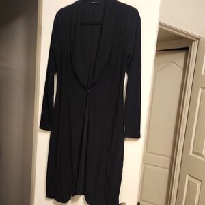 NWOT Ellegant Black Long Cardigan With Pockets